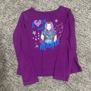 Purple Disney Descendants Long Sleeve Tee